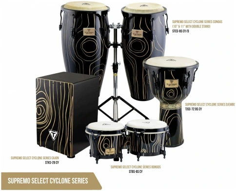 TYCOON TJSS-72 BS CY Cyclone - Джембе с винтовой настройкой фото 3