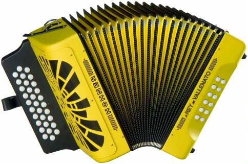 HOHNER El Rey del Vallenato BbEbAb yellow - Аккордеон диатонический фото 1
