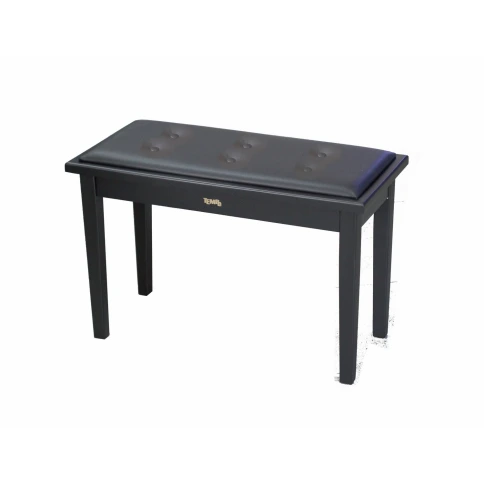 TEMPO Turris 129/MB - банкетка деревянная double seat, кожзам, цвет: чёрный матовый, нотное отделени фото 1