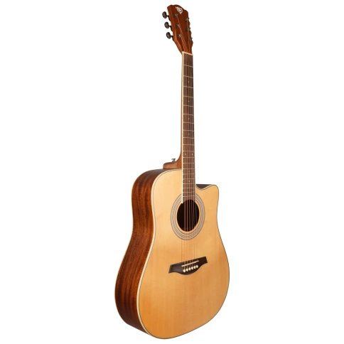Акустическая гитара ROCKDALE Aurora D6 C NAT Satin фото 2