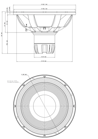 EIGHTEEN SOUND 21NTLW5000/8 - 21' динамик расширенным НЧ, 8 Ом, 1800 Вт AES, 97dB, 30...1800 Гц фото 5