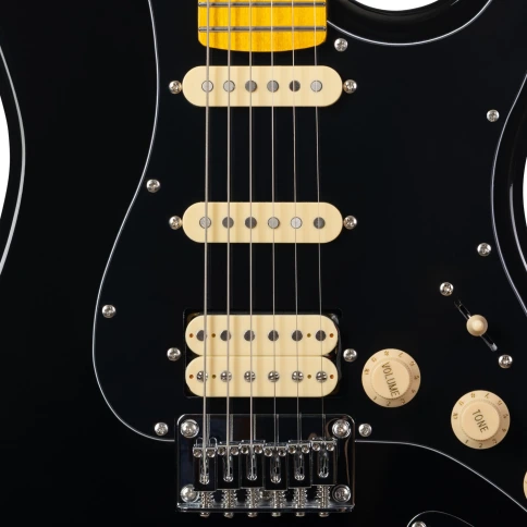 Электрогитара ROCKDALE Stars Classic HSS Maple Black фото 5