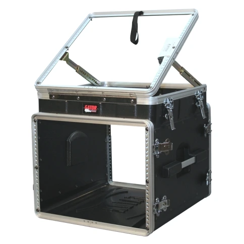 GATOR GRC-10X8 PU - кейс,пластик,черный,10U верх, 8U низ, подъемный механизм фото 2