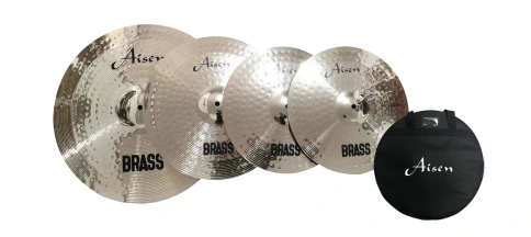 AISEN BRASS CYMBAL PACK 4PCS фото 1