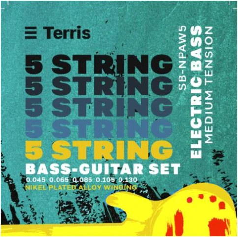 TERRIS SB-N PAW5 - Струны для бас-гитары 5 струнной фото 1