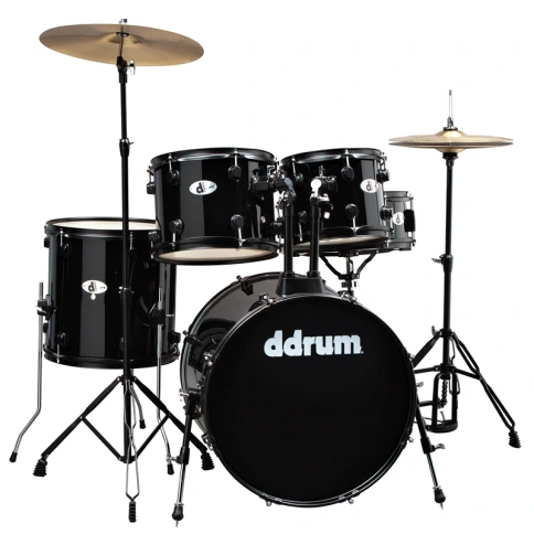 DDRUM D120B MB - удар. установка (2 кор): 5 бараб., 2 тарелки, стойки, педаль, палочки, цвет-черный фото 1