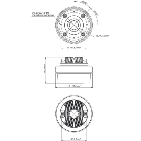 EIGHTEEN SOUND HD2020/8 - драйвер 1,4', феррит, 8 Ом, 70 Вт, 108dB, 1000...20000 Гц фото 3