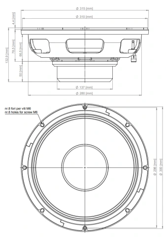 EIGHTEEN SOUND 12NMB1000/8 - динамик среднебасовый, неодим, 8 Ом, 600 Вт AES, 102 дБ, 60...3000 Гц фото 5
