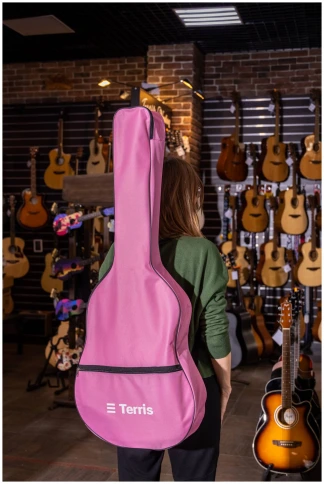 TERRIS TGB-A-01 PNK - Чехол для гитары акустической фото 3