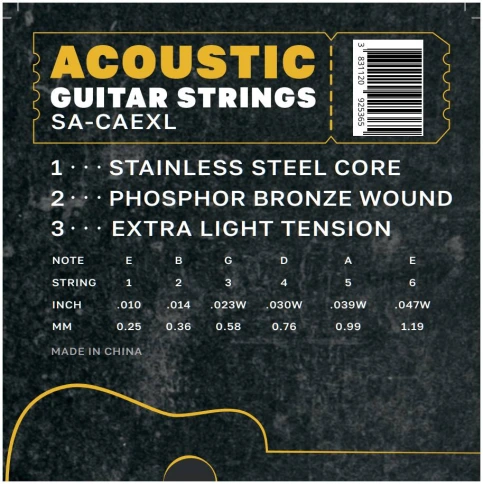 TERRIS SA-CAE XL - Струны для акустической гитары фото 4