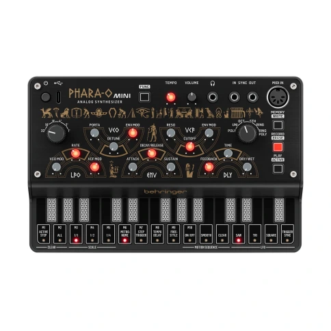BEHRINGER PHARA-O MINI - аналоговый синтезатор, 27 сенсорных клавиш, VCO, VCF и VCA фото 2