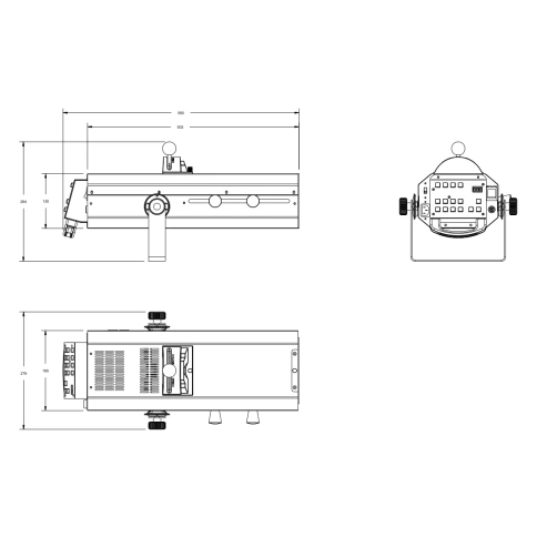 INVOLIGHT LEDFS75 - следящая LED пушка, белый светодиод 75 Вт (Luminus Devices), DMX-512 фото 3