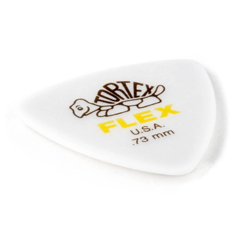 456P.73 Tortex Flex Медиатор, 1шт, толщина 0,73мм, треугольный, Dunlop фото 2