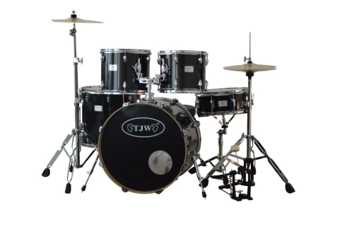 JW225-TF-BK Барабанная установка (2 коробки), черная, TJW фото 1