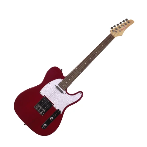 REDHILL TLX300 TR - электрогитара, Telecaster, S-S, ясень/клен, цвет прозрачный красный фото 1