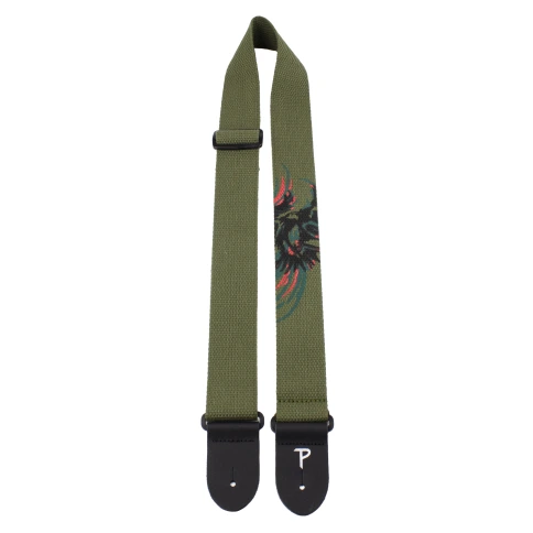Perri's CWSSP-7041 - Ремень для гитары, Серия: COTTON, Материал: хлопок, Рисунок: орёл, Ширина ремня: 5 см, Длина: 99 - 147 см фото 1