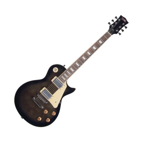 REDHILL LPX200 TBK - электрогитара, Les Paul, H+H, клен/окоуме, цвет черный фото 1