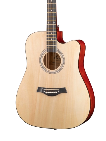 FFG-4101C-NAT Акустическая гитара, с вырезом, цвет натуральный, Foix фото 2