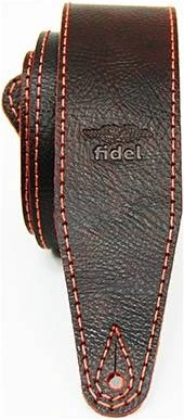FIDEL FL60007L21L Бордо / светл. нитка - Ремень для гитары фото 3