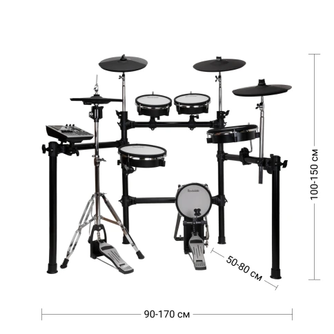 Электронная ударная установка ROCKDALE Thunder Mesh PRO 2 фото 24