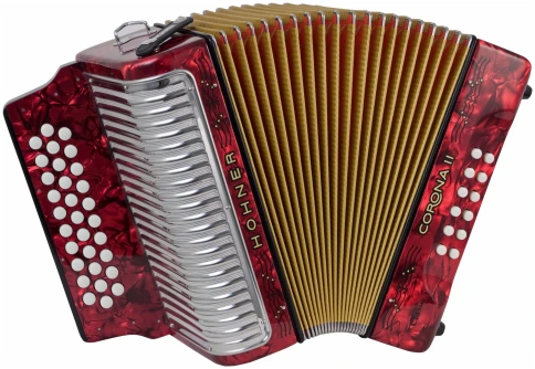 HOHNER Corona II Classic GCF red - Аккордеон диатонический фото 1