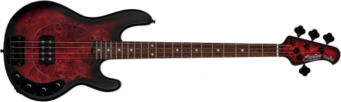 STERLING StingRay HH Dark Scarlet Burst - Бас-гитара 4 струны фото 1