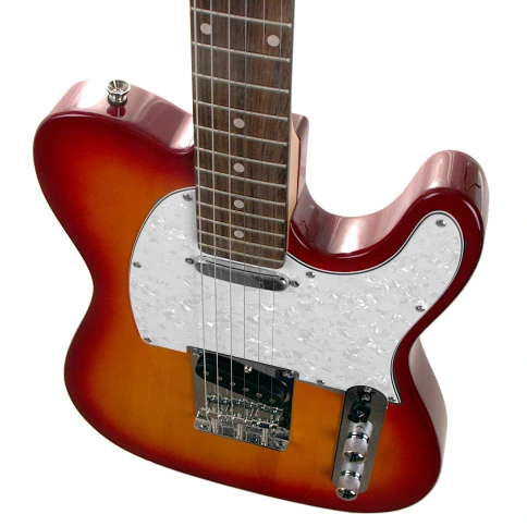 REDHILL TLX100 CS - электрогитара, Telecaster, S-S, тополь/клен, цвет черри санбёрст фото 3