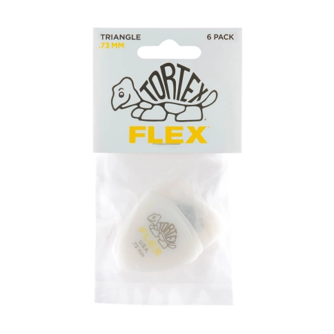456P.73 Tortex Flex Медиаторы, 6шт, толщина 0,73мм, треугольные, Dunlop фото 4