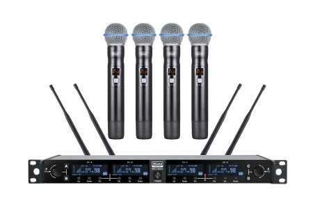XLINE WS-1200A Радиосистема четырехканальная с четырьмя ручными передатчикам фото 1