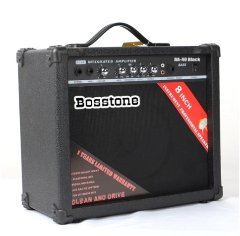 Комбоусилитель для бас гитары Bosstone BA-40W Black фото 1