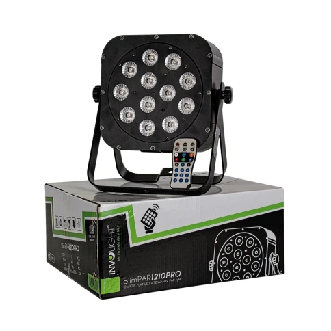 INVOLIGHT SLIMPAR1210PRO - светодиодный прожектор RGBWA+UV, 10Вт х 12шт. DMX-512, ИК-ДУ фото 3