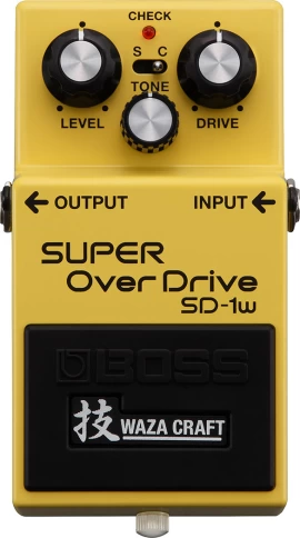 Педаль эффекта BOSS SD-1W SUPER OverDrive Waza Craft фото 1