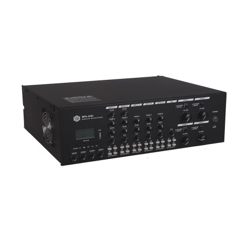 SHOW MPA-4250 - четырехзонная трансляционная система, 4х250Вт, 70/100 В, 4Ома, MP3/Bluetooth фото 1