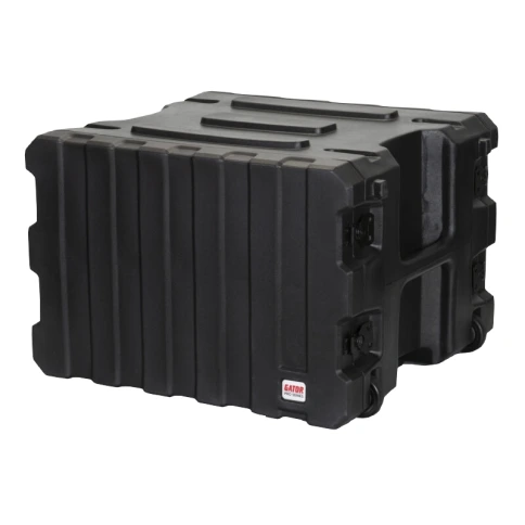 GATOR G-PROR-8U-19 - рэковый кейс, 8U, ручка, колеса, стальные рельсы, пластик фото 3