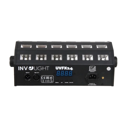 INVOLIGHT UVFX24 - светодиодный ультрафиолет 24х 3Вт, DMX-512 фото 3