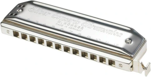 HOHNER Silver Concerto 7535/48 C - Губная гармоника хроматическая фото 1
