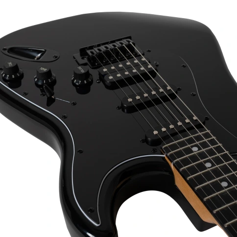 Электрогитара ROCKDALE Stars Black Limited Edition HSS BK фото 9