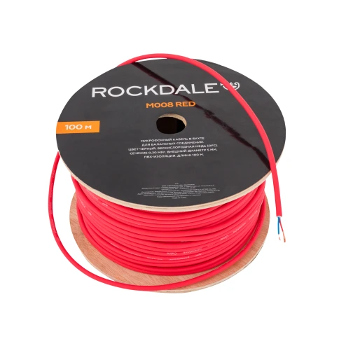 Микрофонный кабель ROCKDALE M008 Red фото 2
