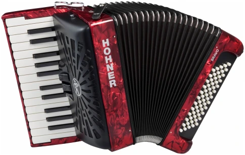 HOHNER Bravo II 60 red - Аккордеон 1/2 фото 1