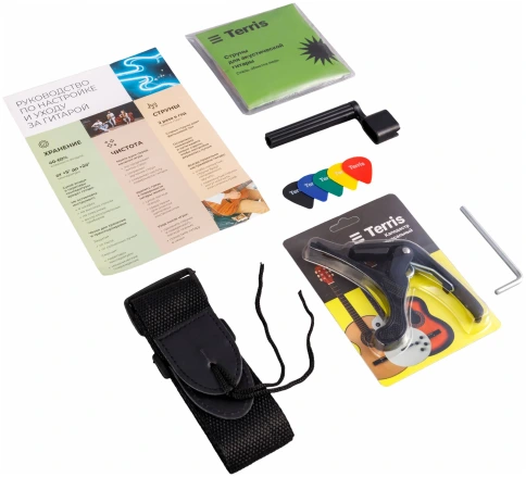 TERRIS TD-045 SB Starter Pack - Гитара акустическая в наборе фото 9