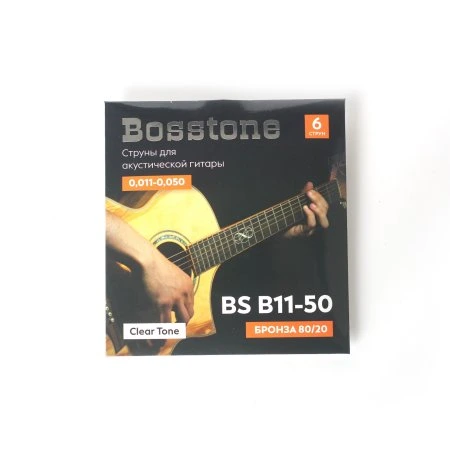 Bosstone BS B11-50 Комплект из 6-ти струн для акустической гитары бронза фото 1