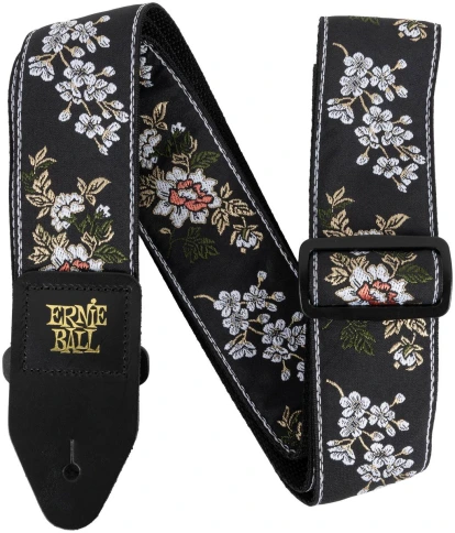 ERNIE BALL 5362 Jacquard White Blossom - Ремень для гитары фото 1