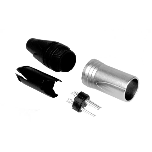 INVOTONE XLR3M500 - разъём XLR 3Р, кабельный, папа, корпус металл/ пластик фото 2