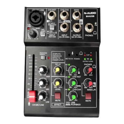 M44USB Микшер, 4 канала, N-Audio фото 1