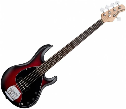 STERLING StingRay5 HH Ruby Red Burst - Бас-гитара 5 струн фото 1