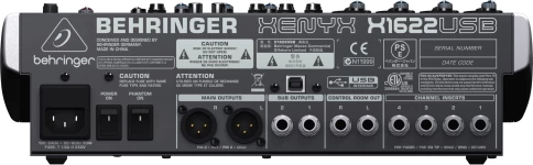 Микшерный пульт BEHRINGER X1622USB фото 2