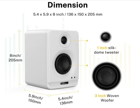 Студийные мониторы Donner DMS-5 фото 2