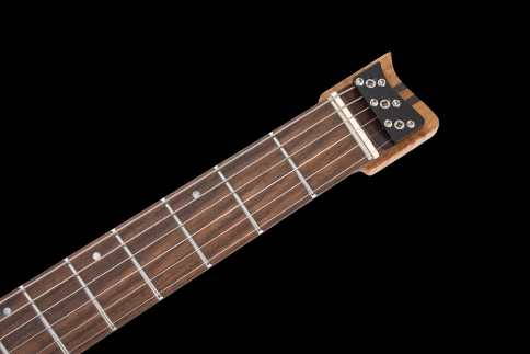 W902-MGCL Электрогитара безголовая со встроенным процессором, серебристая, GTRS фото 5