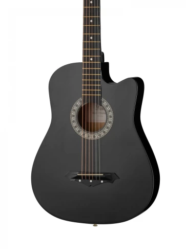 Акустическая гитара, черная, Foix FFG-2038C-BK фото 2