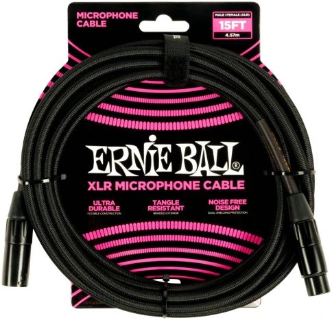 ERNIE BALL 6391, 4.57м - Микрофонный кабель фото 1